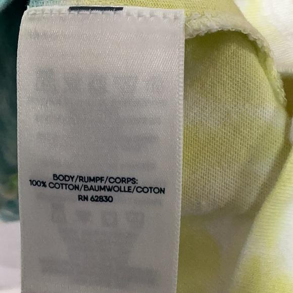 Land’s End dark peackock swirl Tie-Dye Long Sleeve Kids Shirt - Picture 8 of 8